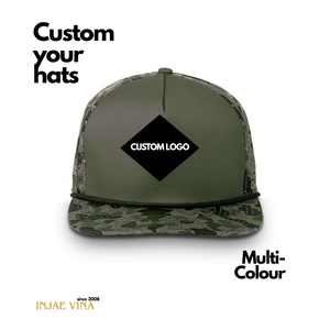 Gorra de golf impermeable con camuflaje de pato al por mayor, gorra deportiva con logotipo bordado personalizado y parche liso, tipo snapback. - Product Image 1