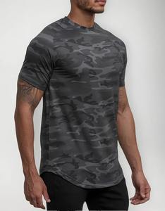 Camiseta deportiva de poliéster antiestática para hombre, camiseta de gimnasio que absorbe la humedad, ropa deportiva duradera, entrenamiento de secado rápido, venta al por mayor, camiseta de Fitness - Product Image 5