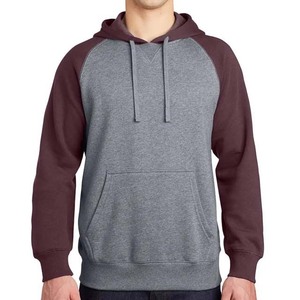 Sweat à capuche unisexe en coton/polyester de qualité supérieure pour homme, doux, en molleton, bicolore - Product Image 1