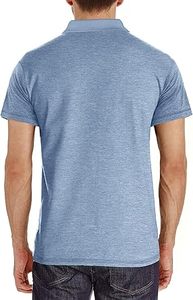 Confortable séchage rapide affaires décontracté polos hommes mode à manches courtes T-Shirts Polo tricoté Golf Polo pour hommes - Product Image 3