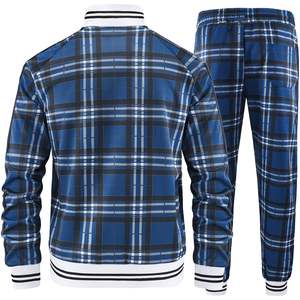 Conjunto de chaqueta y pantalones de chándal de 2 piezas personalizados Conjunto de sudadera de mujer de alta calidad Ropa deportiva Gimnasio Conjunto de chándal de algodón y lana para hombre - Product Image 3