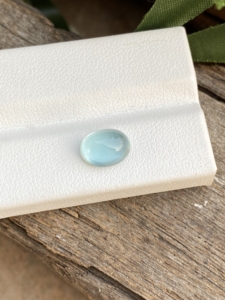 Cabujones de forma ovalada de Aguamarina de Color superior Natural de 9x7 MM con piedras preciosas sueltas de buen brillo para hacer joyas de 2,18 quilates - Product Image 4