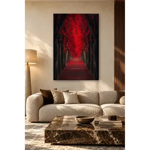 Impression sur toile Fida Red Leaf Tree Tunnel - Product Image 3