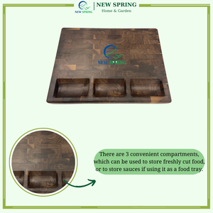 Bloc à découper en noyer de luxe - Planche robuste pour la maison et les restaurants - Product Image 6