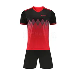 工厂生产运动服足球服定制彩色高品质成人足球服
