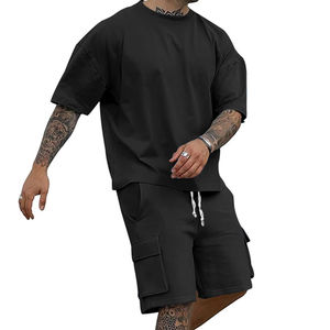 Ensembles de course à pied pour sports d'été personnalisés pour hommes Sweats à capuche et sweatshirts à la mode solides - Product Image 1