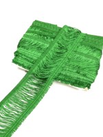 Chaîne de franges en polyester brillant de 20 cm (8 pouces) en gros, couleur personnalisée pour la décoration de rideaux et textiles de maison