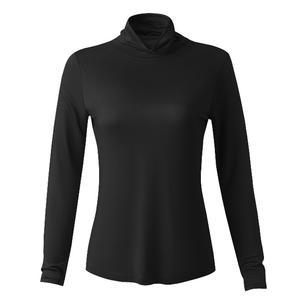 Camiseta de Manga Larga para Mujer, 100% Seda de Morera, Cuello Alto, Cálida, Ajustada, para Otoño, Capa Básica - Product Image 5