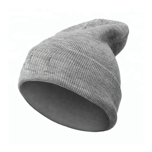 Gorro de punto de invierno Unisex 100% gorro de pescador de lana logotipo personalizado diseño de fabricante de alta calidad imagen de escena de playa de moda caliente - Product Image 3