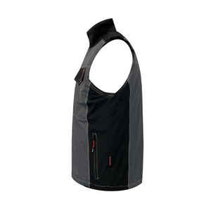 Gilet souple sans manches noir pour hommes, gilet de randonnée extérieur personnalisable, coupe-vent et imperméable, pour l'hiver - Product Image 3