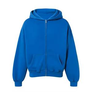 Sudadera con Capucha al por Mayor, Talla Grande, para Hombre y Mujer, 100% Algodón, Secado Rápido, Transpirable, con Cremallera Completa, Logotipo Personalizado, Hecha en Pakistán - Product Image 1