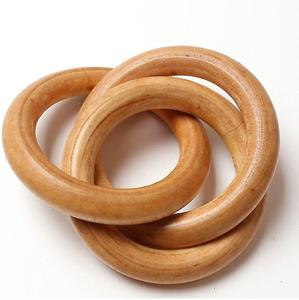 Design industriel fait à la main tressé toile de jute mariage coton macramé serviette boucles support anneau Boho maison salle à manger - Product Image 5