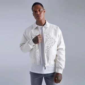 2025 Chaqueta de cuero transpirable para hombre Tela de alta calidad Invierno XL Tamaño Logotipo único Mejor precio al por mayor - Product Image 3