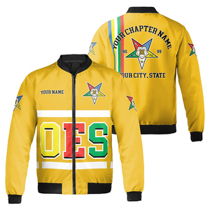 Personalizado Multi Color Orden DE LA Estrella del Este OES AF & AM Bomber Jacket 2025 de alta calidad por encargo Chaquetas - Product Image 2