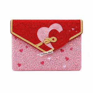 Bolsos de Noche con Cuentas Hechos a Mano de Primera Calidad, Colección de Bolsos de Mano con Tema de Amor, Calidad de Exportación - Product Image 4