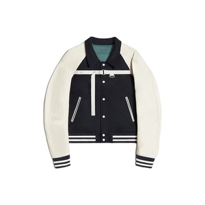 แจ็คเก็ตวาร์ซิตี้รุ่นใหม่ล่าสุดสำหรับผู้ชาย ออกแบบเองได้ แจ็คเก็ตเบสบอลชาย แขนหนัง แจ็คเก็ตเลตเตอร์แมนสำหรับเล่นกีฬา CP-MLJ-09 - Product Image 1