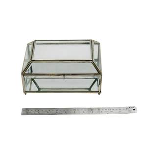 Caja de vidrio de Metal de diseño clásico de alta calidad, capacidad de carga de 5kg para decoración de hogar/oficina, almacenamiento de joyas, embalaje duradero en cartón - Product Image 3