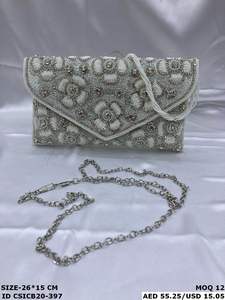 Bolso de noche hecho a mano de diseñador elegante hecho a mano para mujer, bolso de mano nupcial para boda, embragues exclusivos hechos a mano - Product Image 6