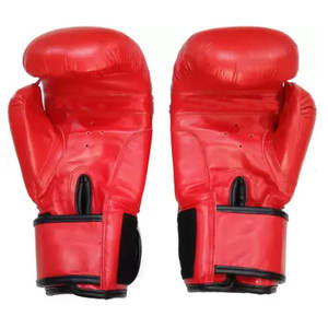 Gants de boxe en cuir confortables avec logo personnalisé Gants d'entraînement en Offre Spéciale Stock en cuir confortable pour la boxe d'arts martiaux - Product Image 4