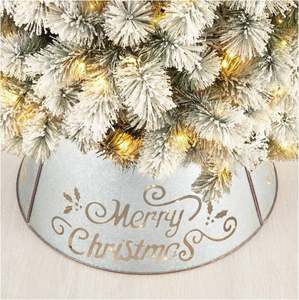 Collier de sapin en métal galvanisé Joyeux Noël, support de sapin décoratif, décoration élégante pour la maison, fête de Noël et du Nouvel An - Product Image 2