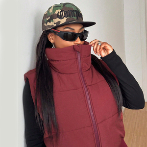 Chalecos Acolchados para Mujer, Diseño Personalizable, Casuales, Ligeros, Gruesos, para Invierno, Ropa de Calle, para Exteriores - Product Image 3