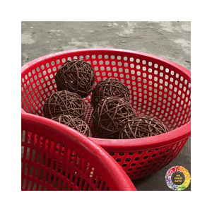 Decoración de bola de ratán natural, balones de fútbol Sepaktakraw, bolas Sola, adornos de árbol de Navidad, productos artesanales vietnamitas - Product Image 6