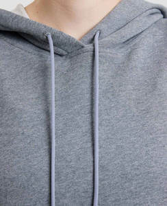 เสื้อฮู้ดผ้าฝ้ายพิมพ์ลายโอเวอร์ไซส์สำหรับผู้หญิงเสื้อฮู้ดผ้าฝ้ายพิมพ์ลายซับลิเมชันสีพื้นลำลองออกแบบได้ตามต้องการ - Product Image 5