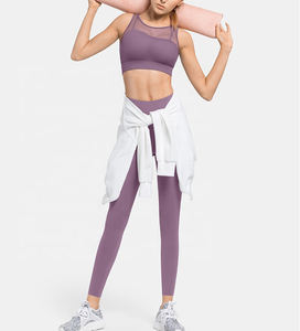 Logo personnalisé femmes confortable haut de yoga soutien-gorge de sport Fitness vêtements de sport soutien-gorge de sport Sexy vêtements de fitness - Product Image 5