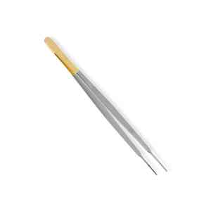 Ensemble d'instruments chirurgicaux de haute qualité en acier, pinces à panser manuelles, demi-or, dentelées, droites - Product Image 4