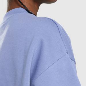 Sudadera de mujer de Color sólido con estampado personalizado al por mayor de alta calidad, jersey de moda de gran tamaño, sudadera transpirable para mujer 2026 - Product Image 4