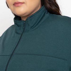 Conjunto de chándal de talla grande para entrenamiento de jogging de alta calidad para damas, chándal de talla grande con logotipo personalizado de lana de algodón para mujer - Product Image 3