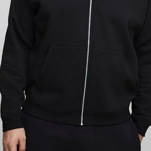 Nueva llegada Plus Size Gym Regular Fit Basic Zip Up Through Basics Hoodie Algodón Mezclado Diseño personalizado Venta al por mayor Sudaderas con capucha para hombres - Product Image 5