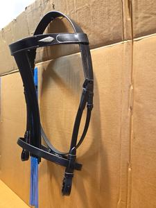 Bride de cheval en cuir espagnol de qualité supérieure MH Global Exports MH-HB-71 avec rênes en cuir, logo et emballage personnalisés pour la vente en gros - Product Image 2