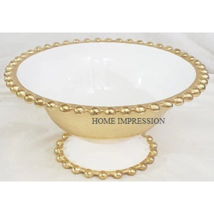 Classic Designing <b>Metal</b> Aluminum Food Serving <b>Bowl</b> Highest Quality Handmade Kitchen Food Server Ware <b>Bowl</b> Dinnerware <b>Mixing</b> <b>Bowl</b> - Product Image 2