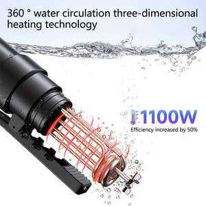 Olla de cocción al vacío inteligente, circulador de inmersión de 1100W para control de temperatura preciso, cocina rápida ultra silenciosa con control táctil, 1 ud. - Product Image 6