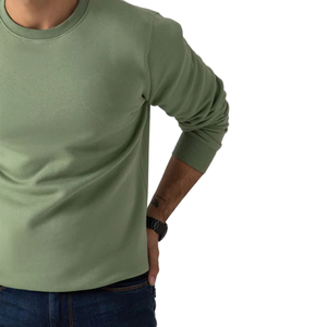 Premium Hommes Crewneck Sweat Chaud Brossé Polaire Tissu Classique Fit Pull pour Temps Froid Mode - Product Image 2