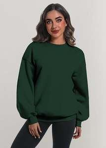 Recién llegado, sudadera transpirable para mujer con hombro caído, jersey con logotipo personalizado, diferentes estilos - Product Image 6