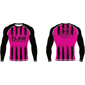 Personalizado Durable Nylon BJJ Rash Guard Larga Protección UV Anti-UV Compresión Camisa Transpirable y Cómodo - Product Image 5