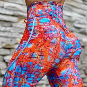 Vente en gros Leggings de fitness en tricot taille haute pour femmes Collants de sport de gymnastique en forme de V Yoga Scrunch Butt - Product Image 2
