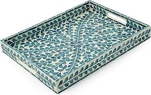 Handcrafted Mother of Pearl Serving Tray Luxury Rectangle Decorative Tray for Home Chocolate Mother Pearl Dessert Serving Tray - Product Image 6