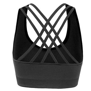 Sujetador Deportivo Ligero sin costuras para mujer, de punto, transpirable, a prueba de golpes, chaleco para correr, alto para impacto - Product Image 4