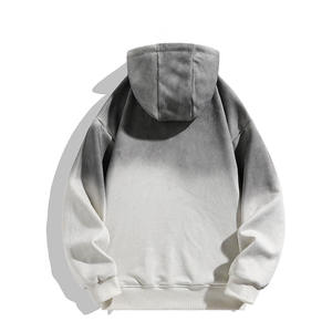 Nouvelle mode personnalisée, sweat à capuche teinté soleil surdimensionné, dégradé, survêtement en polaire pour hommes, vente en gros - Product Image 4