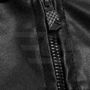 Chaqueta de Cuero para Hombre, Estilo Urbano Moderno, Ropa de Invierno, Prenda de Cuero Duradera, Moda Casual - Product Image 6