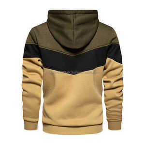 Jersey de felpa francesa de Algodón 100% con logotipo personalizado Sudadera con capucha de hombre pesada de gran tamaño de alta calidad con estampado en relieve para el invierno - Product Image 5