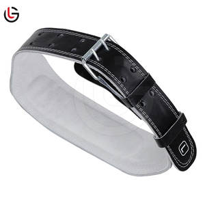 2025 ceinture en cuir d'haltérophilie en cuir de vachette avec logo personnalisé produit de vente chaud de haute qualité pour l'haltérophilie - Product Image 4