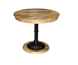 Table à manger carrée en bois de manguier massif pour hôtels, restaurants, cafés, ateliers - Mobilier de salle à manger industriel, imperméable et durable - Product Image 1