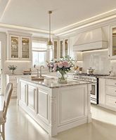 Gabinetes de Cocina Modulares de Madera Contrachapada para Exteriores, Estilo Shaker, Ecológicos, Clásicos y Modernos, con Revestimiento de Acrílico y Puertas Lacadas, 5+