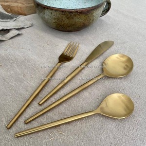 Vaisselle en gros Hôtel Mariage Restaurant Couteau en acier inoxydable Cuillère Fourchette Argenterie Couverts Ensemble de couverts - Product Image 6