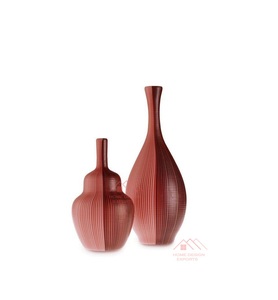 Vase décoratif en métal pour table, en aluminium finition céramique - Product Image 1