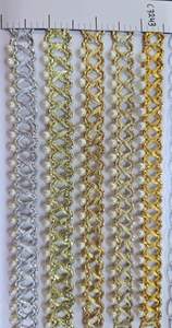 Custom Made with White Pearls Fixed Embroidered in Several Colour Ways in Ethnic Designs for Various Purposes in One Inch Width - Product Image 4